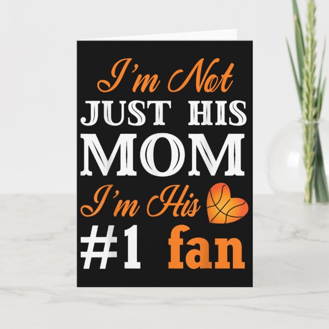 Tarjeta Basketball Fan Mom Quote Shirt Mothers Day Gift Fo (Anverso)