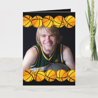 Tarjeta Basketball photo birthday card