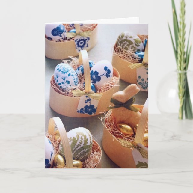 TARJETA ***BASKETS GALORE*** DICEN FELIZ **EASTER*** (Anverso)