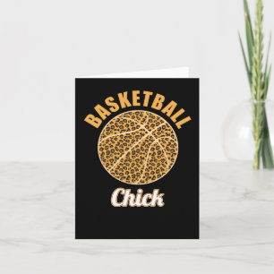 Tarjeta Básquetbol adolescente Chica regalo mujer de balon