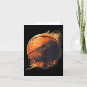 Tarjeta Básquetbol arte Baloncesto Lover Drawing Waterc
