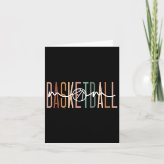 Tarjeta Básquetbol mamá Básquetbol Básquetbol Mama Cute Mo