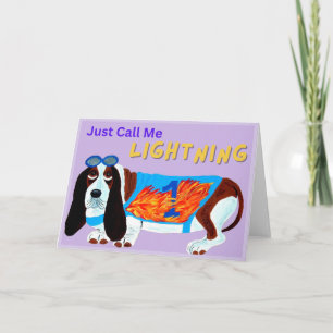 Tarjeta ¡Basset Hound Perro de Carreras LLÁMENME SOLO RELÁ