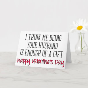 Tarjeta Basta De Un Regalo, Divertido El día de San Valent