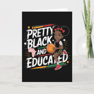 Tarjeta Bastante negro y educado Mes de la historia negra 