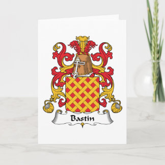 Tarjeta Bastin Family Crest