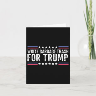 Tarjeta Basura blanca para Trump vota por Presi