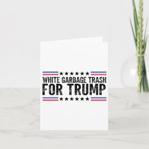 Tarjeta Basura blanca para Trump vota por Presi
