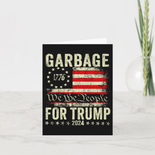 Tarjeta Basura de la elección de Trump 2024 Vota por Trump