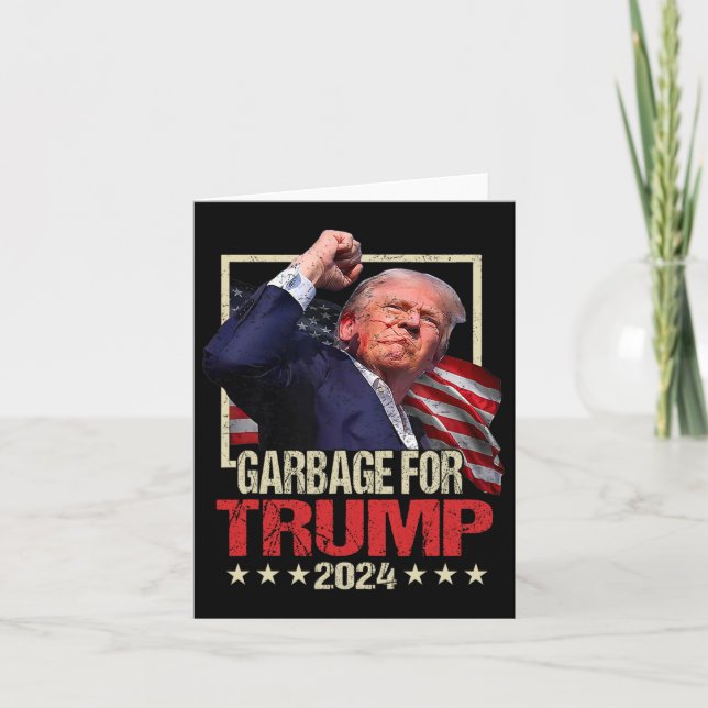 Tarjeta Basura electoral para Trump en 2024 (Anverso)