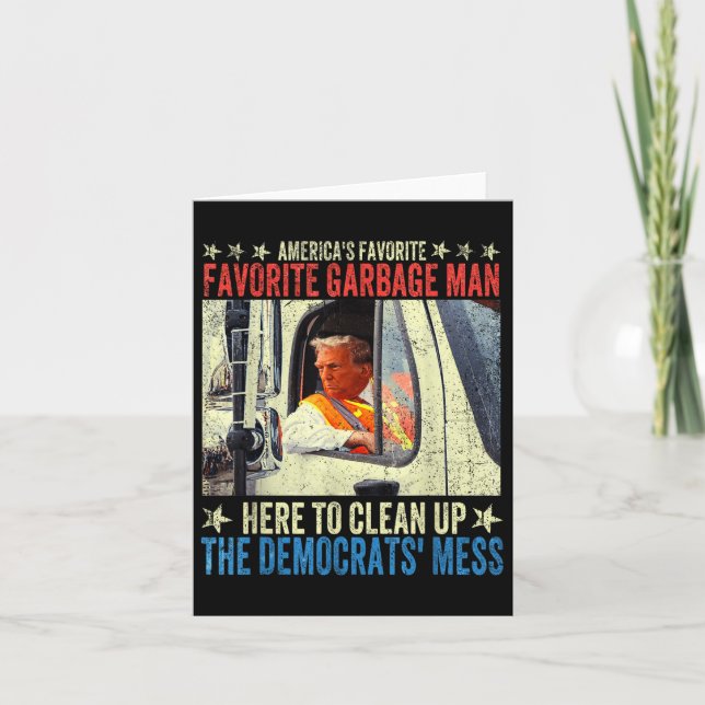 Tarjeta Basura favorita en América: Trump monta en Garba (Anverso)