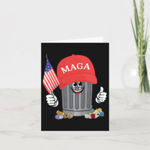 Tarjeta Basura orgullosa, basura de partidario de Trump pu