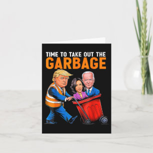 Tarjeta Basura Para El Momento Divertido De Trump 2024 De