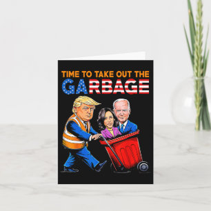 Tarjeta Basura Para La Camisa De Trump 2024 Para Sacar Gar