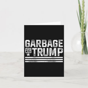 Tarjeta Basura para Trump 2024 Basura Trump Vintage Basura