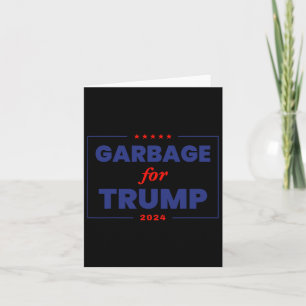 Tarjeta Basura para Trump 2024 Funny Supporter Trump 1