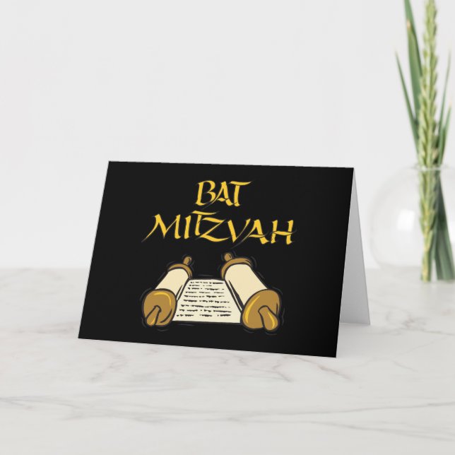 Tarjeta Bat Mitzvah (Anverso)
