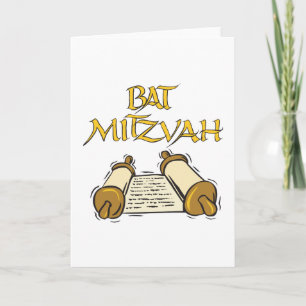 Tarjeta Bat Mitzvah