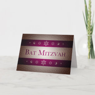 Tarjeta Bat Mitzvah