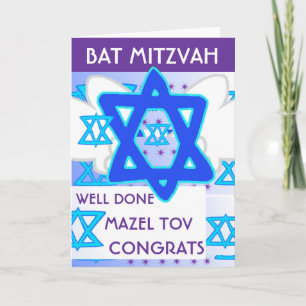 tarjeta BAT MITZVAH