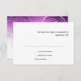 Tarjeta Bat Mitzvah Raspberry Shimmer Star RSVP