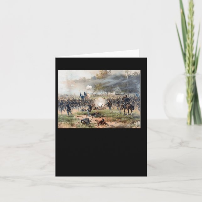 Tarjeta Batalla De Antietam - Guerra Civil (Anverso)