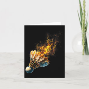 Tarjeta Batalla de fuego del transbordador Badminton Flame