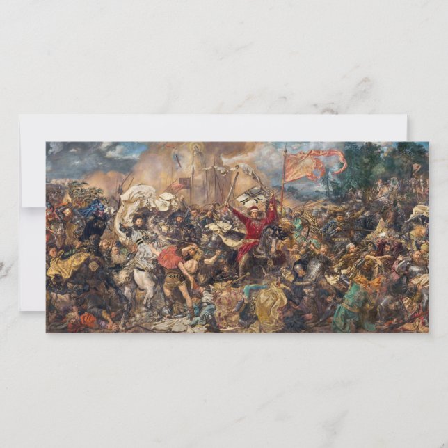 Tarjeta Batalla de Grunwald (Escena Militar Medieval) (Gue (Anverso)