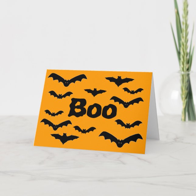 Tarjeta Batalla de Halloween "Boo" (Anverso)