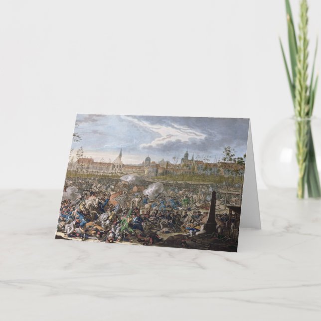 Tarjeta Batalla de Leipzig, el 19 de octubre de 1813 (Anverso)