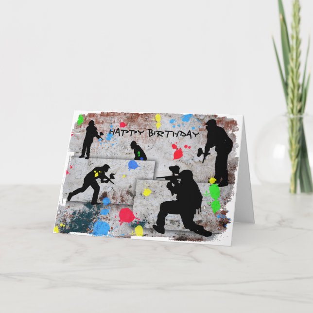 Tarjeta Batalla de Paintball (Anverso)