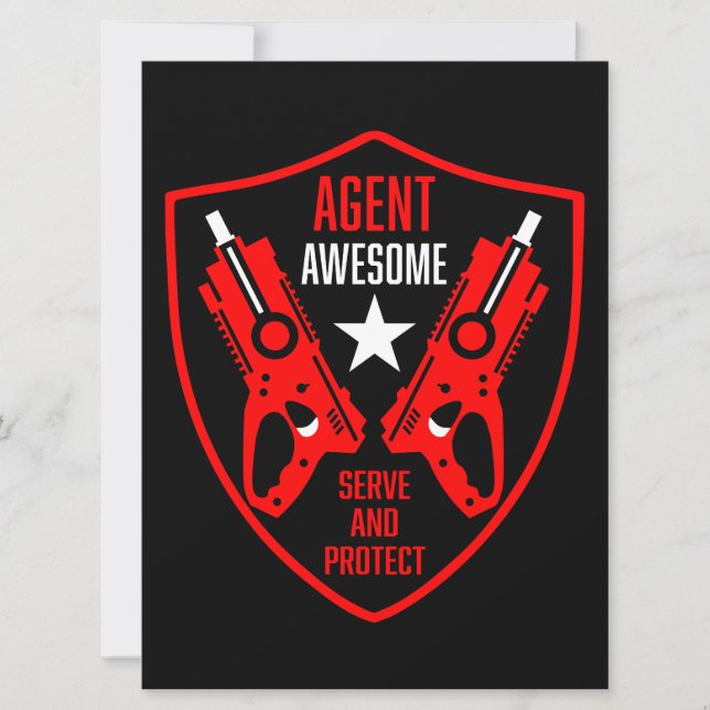 Tarjeta Batalla de pistola de dardo de juguete para niños (Anverso)