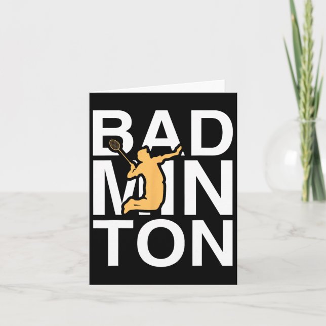 Tarjeta Batalla deportiva del jugador Badminton (Anverso)