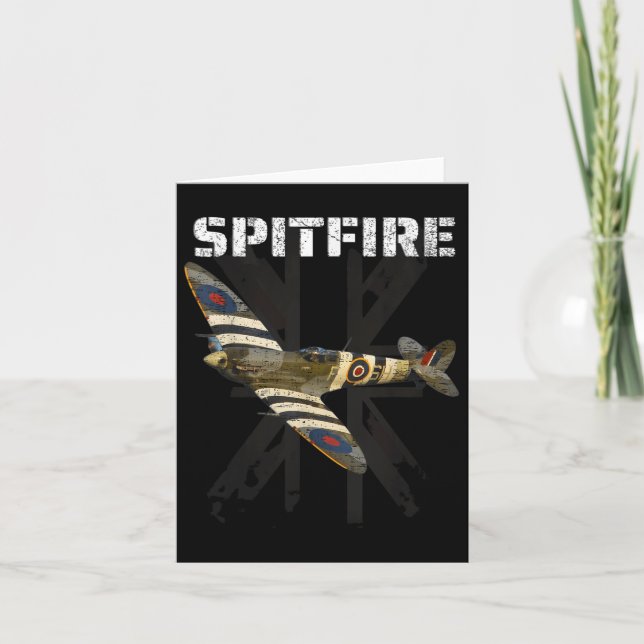 Tarjeta Batalla Spitfire Ww2 De Gran Bretaña Combate El Av (Anverso)