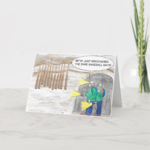 Tarjeta Bate de béisbol del cumpleaños