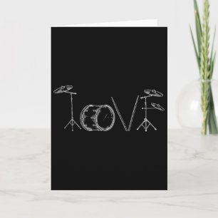 Tarjeta Batería de amor Feliz día de San Valentín Baterist
