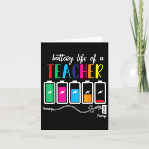 Tarjeta Batería De Vida Un Profesor Navidades De Acción De
