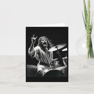 Tarjeta Baterista Rock Jesús Batería 