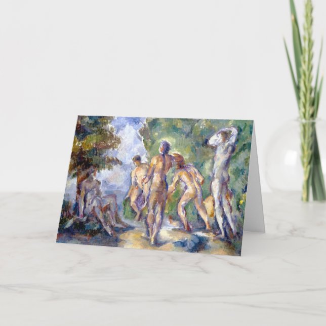 Tarjeta Bathers Fine Art Greetings Card (Anverso)