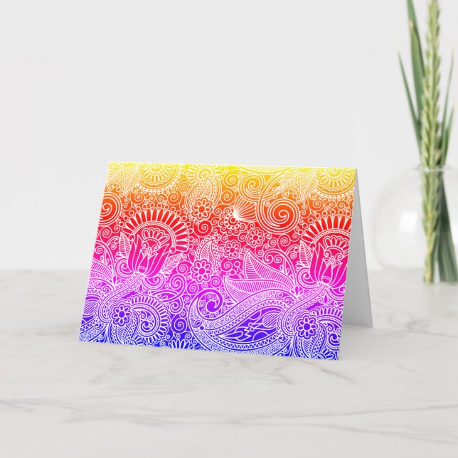 Tarjeta Batik Motif (Anverso)