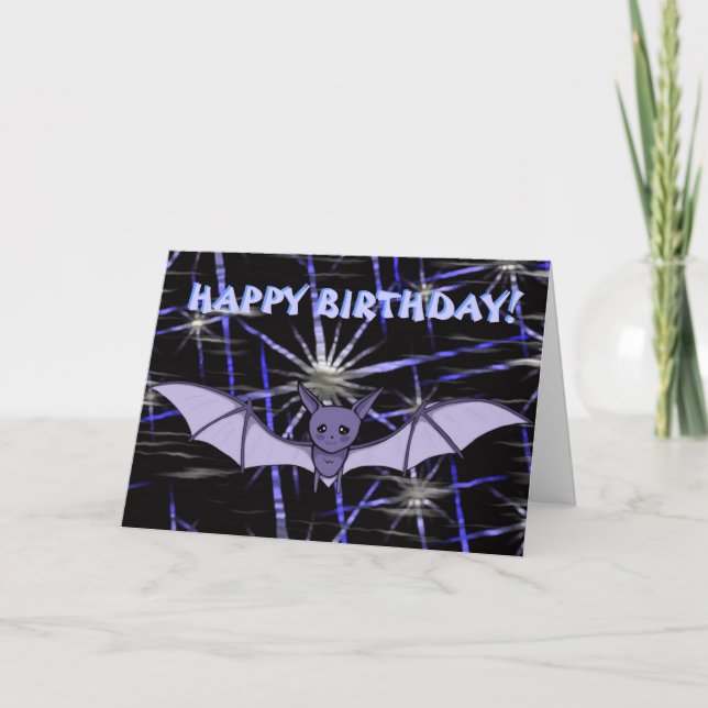 Tarjeta Batito de anime lindo Koumori cumpleaños (cielo no (Anverso)
