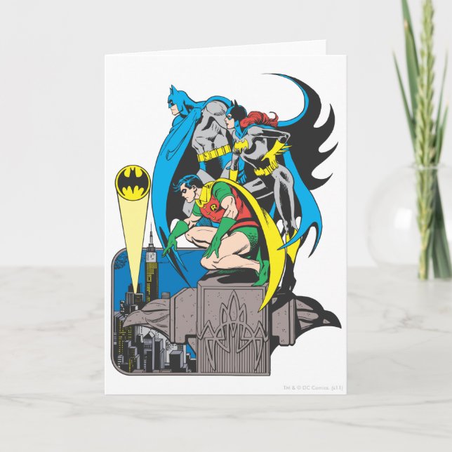 Tarjeta Batman/Batgirl/Robin (Anverso)