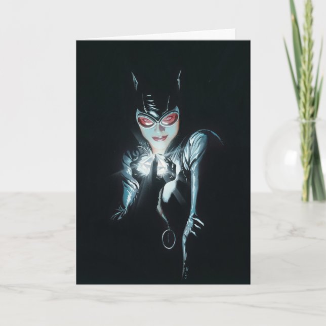 Tarjeta Batman Catwoman enfrenta el Ilustracion de la cubi (Anverso)