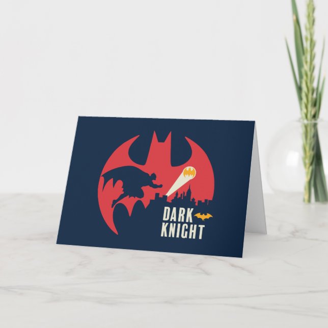 Tarjeta Batman El Logo De La Muralla De Knight Oscuro (Anverso)