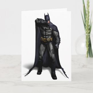 Tarjeta Batman limpiando su ceño