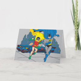 Tarjeta Batman Y Robin Running