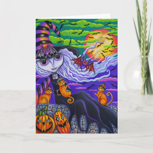 Tarjeta Batty Halloween (Anverso)