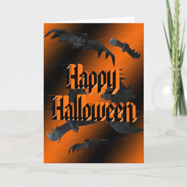 Tarjeta Batty Halloween (Anverso)