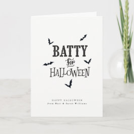 Tarjeta Batty Para Halloween