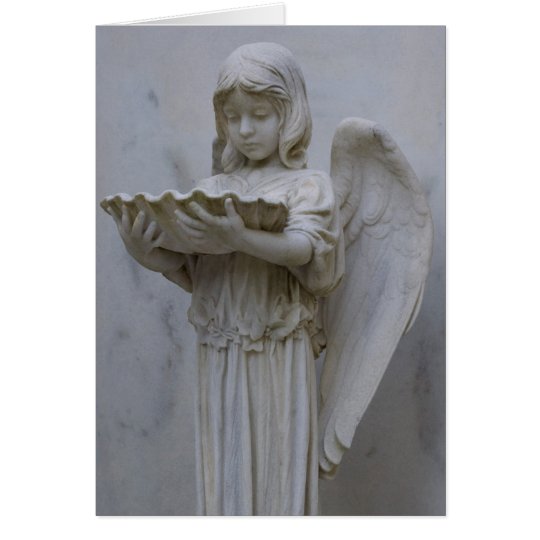 Tarjeta bautismal del ángel (vista lateral)
